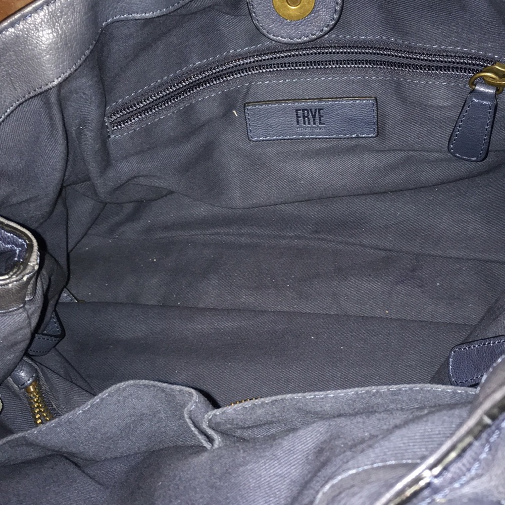 Navy Frye Lily Tote - Picture 5 of 8